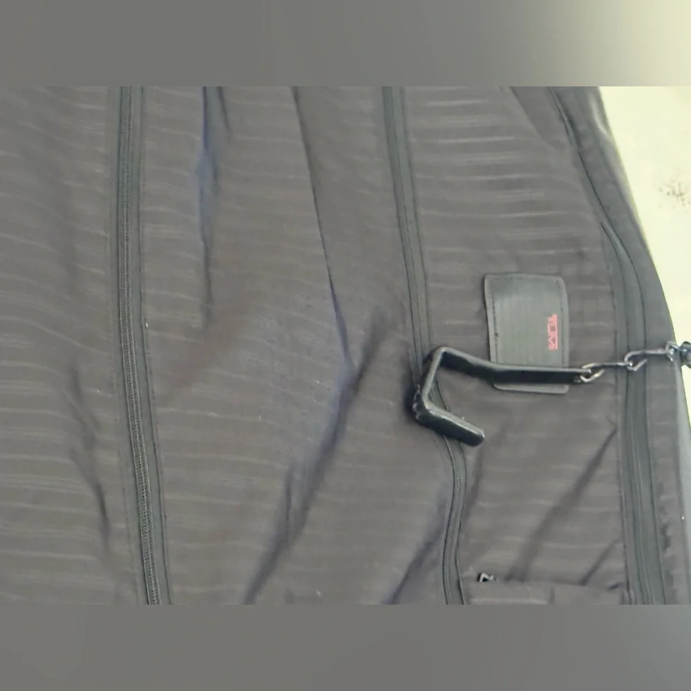 TUMI Black Men's Leather Garment Bag - Travel Carry Case